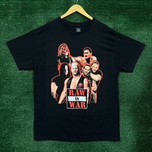 WWE Raw is War Wrestling Promo T-Shirt Size Large